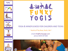 Tablet Screenshot of funkyyogis.com